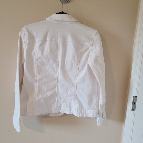 Charter Club White Jean Jacket - Picture 2 of 2